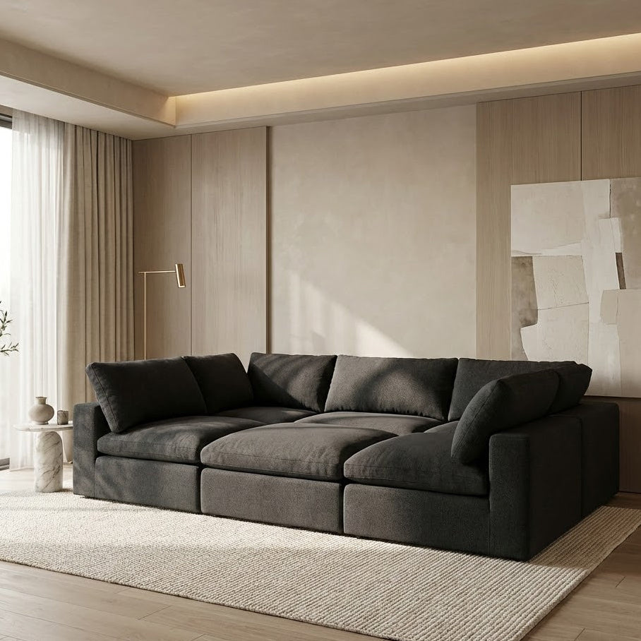 6 piece pit cloud in a living room